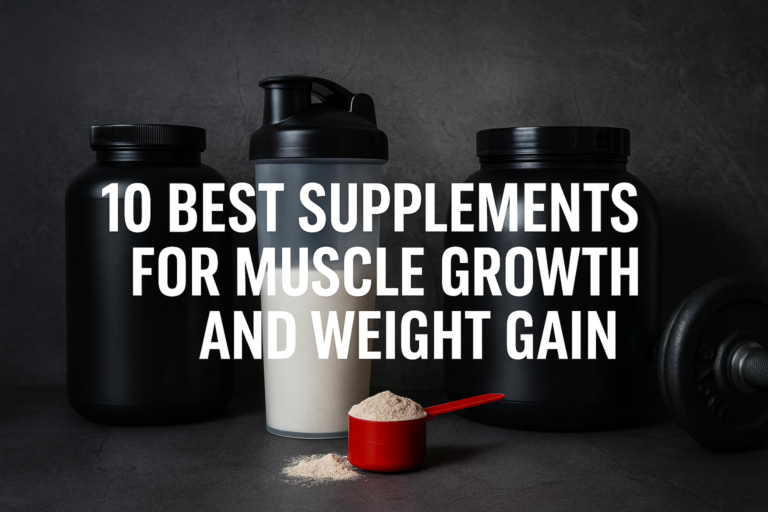 10 Best Supplements for Muscle Growth and Weight Gain